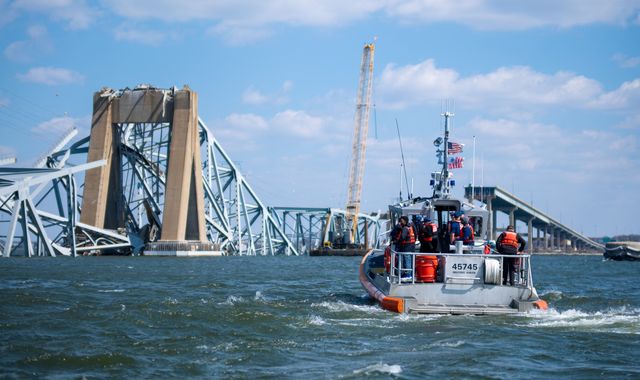 Baltimore bridge collapse: Temporary channel for ships opened to aid clean-up operation after disaster